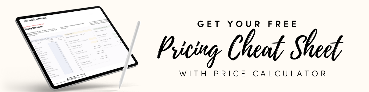 Pricing Cheat Sheet banner